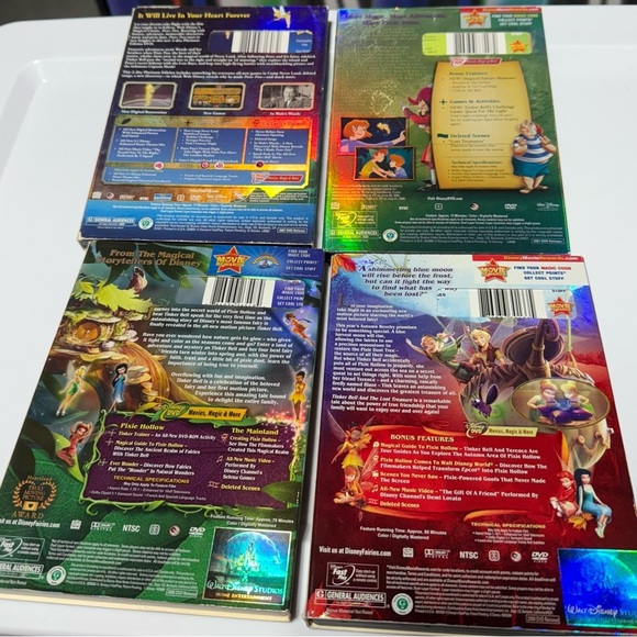 Disney’s Peter Pan & Tinkerbell 4 DVD Bundle. - Picture 6 of 7